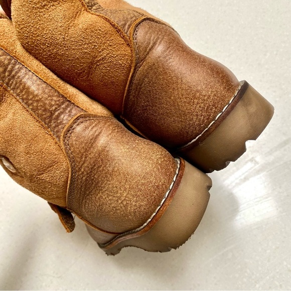 Rare ROOTS shearling TRIBE winter boots w cabin cottage farmhouse vibe - Picture 14 of 16